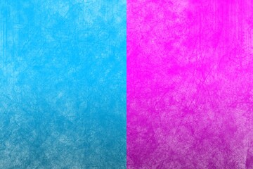 Displaying abstract split background with light blue panel and magenta-pink gradient scratchy lines
