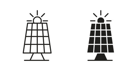 Solar panel icon