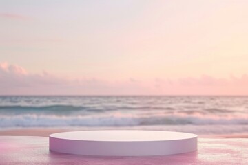 Light pink beach background outdoors horizon nature.