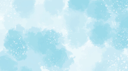 Watercolor textures blue light color abstract background