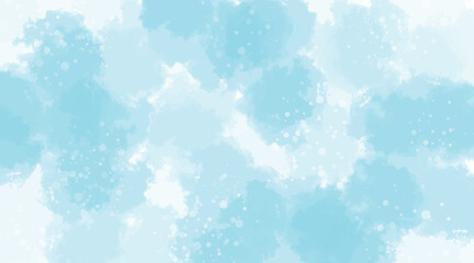 Watercolor textures blue light color abstract background