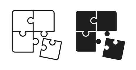 Puzzle pieces icon