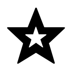 Star Icon with Hollow Center – Favorite Symbol, Rating Graphic, Achievement Badge Vector, Decorative Element PNG for Web and UI Design