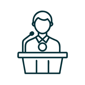 recommend clip art: Speaker at Podium Icon – Public Speaking Silhouette PNG, Politician or Presenter Illustration, Conference Speech Vector, Business Seminar Graphic