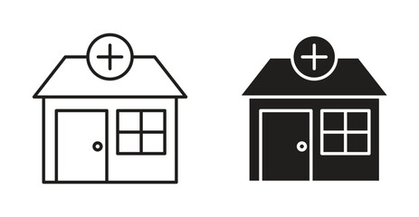 Pharmacy icon Logos. Flat Vector Icon Design Template