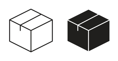 Package icon Logos. Flat Vector Icon Design Template