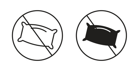 No pillow sign