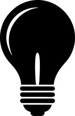 Bulb Silhouette Vector Illustration 