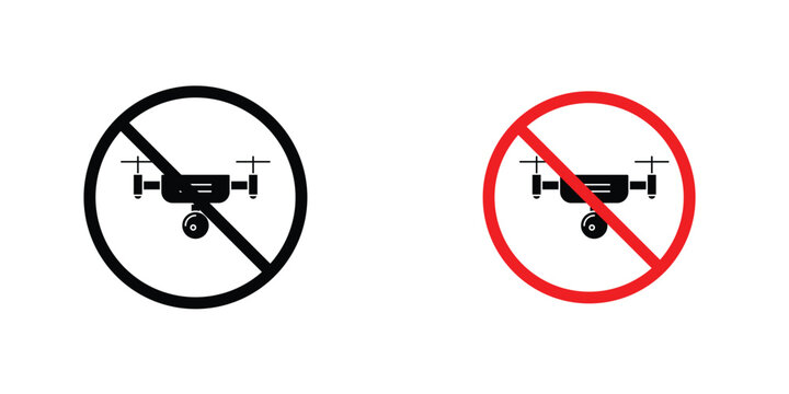 No fly drones sign