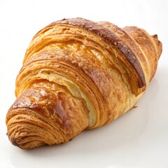 croissant on white background