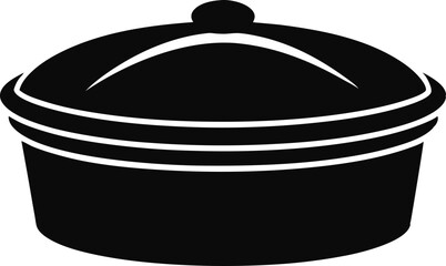 Lid Silhouette Vector Illustration 