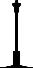 Pole Silhouette Vector Illustration 