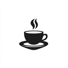 Coffee cafe logo minimalist beverage black.