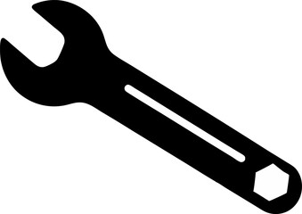 Wrench Silhouette Vector Illustration 