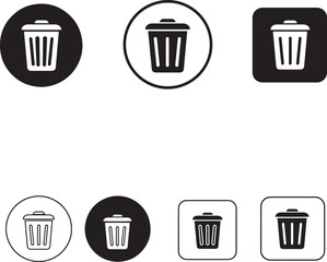 Trash Can Icons  A Collection of Delete, Recycle, and Waste Bin Graphics for Design Projects