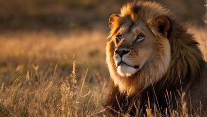 Obraz premium The African King is Curious 
