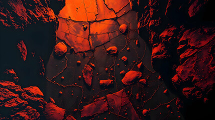 black dark orange glowing grainy gradient background noise texture wallpaper
