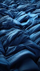 Obraz premium Blue denim jeans backgrounds repetition monochrome.
