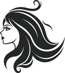 This collection of black and white images showcases various women's hairstyles, ranging from short bobs to long, flowing locks, with some featuring braids or headwear