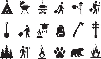 Camping summer Mountain Adventure  Bundle
