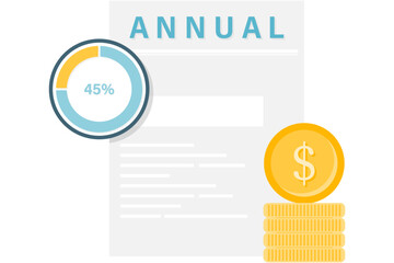 annual budget visualization