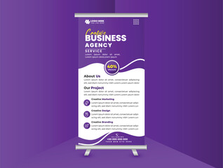 Creative Roll-Up Banner Template for Business Events and Promotions