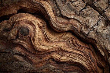 Close-up of Ancient Sequoia Wood Texture and Patterns - Nature's Art.