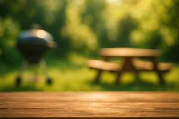 Fototapeta premium Serene outdoor picnic setting.