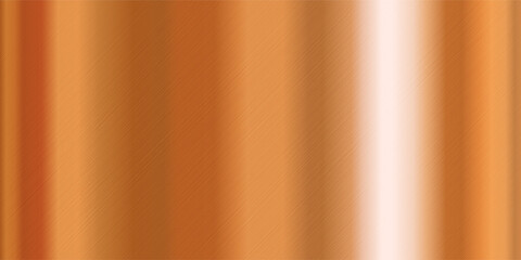 Gold gradient shiny metallic vector background with glossy polished golden steel texture material.