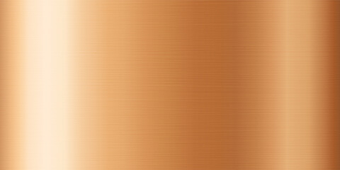 Gold gradient shiny metallic vector background with glossy polished golden steel texture material.