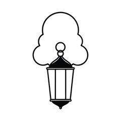 Charming cloud shaped lantern design elegant vector illustration for home decor branding and festive projects