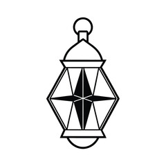 Vintage compass rose lantern design nautical themed illustration for branding decoration and print media