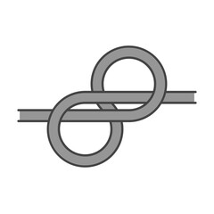 Obraz premium Strong rope, square knot