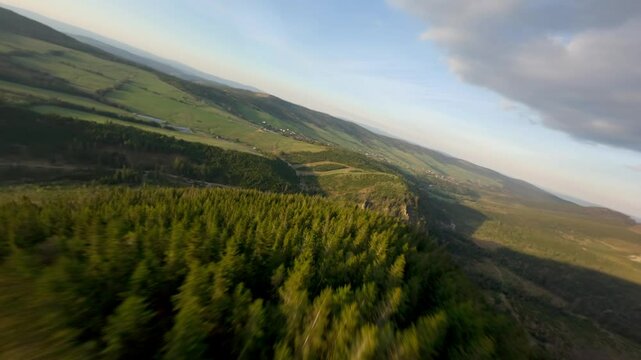 flight through Zdiarska Valley surrounded by Slovakia&rsquo;s alpine beauty