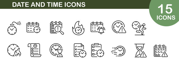 Date and time icon logo vector suitable for percentage logo and infographics