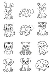 Adorable Animal Coloring Pages for Kids
