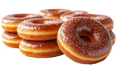 donuts isolated on white background