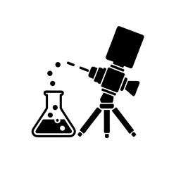 Scientific photographer capturing chemical reaction in laboratory setting  