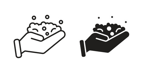 Foam icon Logos. Flat Vector Icon Design Template