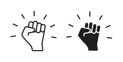 Empowerment icon for social media, app, and web design. Vector illustration.