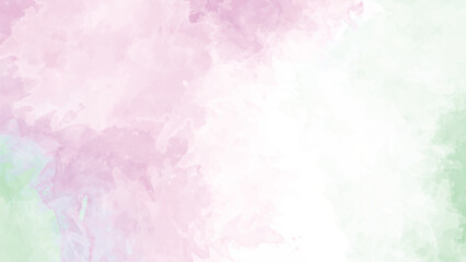 Soft Pastel Watercolor Background Pale Pink and Mint Green Abstract Texture Digital Painting Subtle Color Gradient for Wedding Invitation Design Feminine Style Blending Watercolors