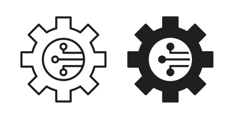 ETL icon Logos. Flat Vector Icon Design Template