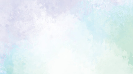 Pastel Watercolor Wash Background Soft Lavender Blue Green Hues Abstract Texture Design Element vector