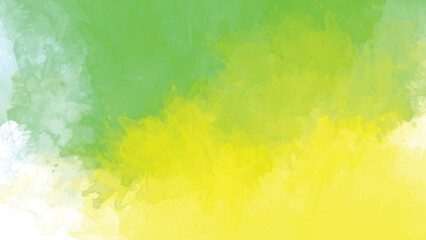 Abstract Watercolor Background Lime Green Yellow Gradient Texture Soft Brush Strokes Spring Summer Design Element