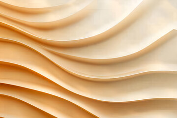 Obraz premium Abstract Beige Wave Pattern Background Design