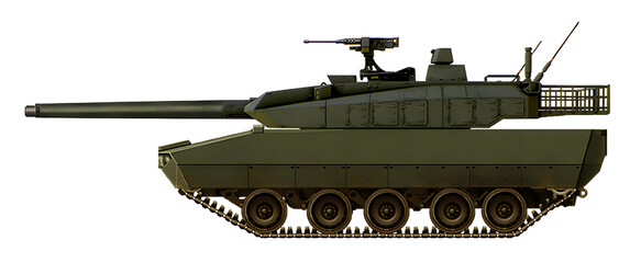 MBT concept, based on a new chassis, with a turret from the Type 10 MBT © Tikros