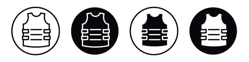 Bulletproof vest icon