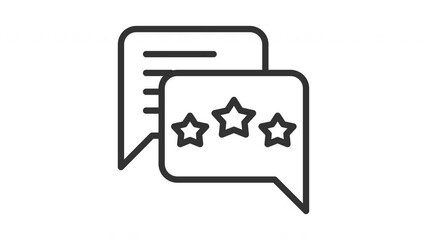 animated feedback icon. Perfect for website, digital, online, computer, animation, technology, internet, retail, store, marketing, website, commerce, web, shop, delivery, market, network
