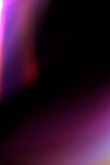 Abstract gradient glowing purple color light in vertical dark black background