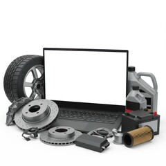 Auto parts online store shop vehicle tires brakes battery computer